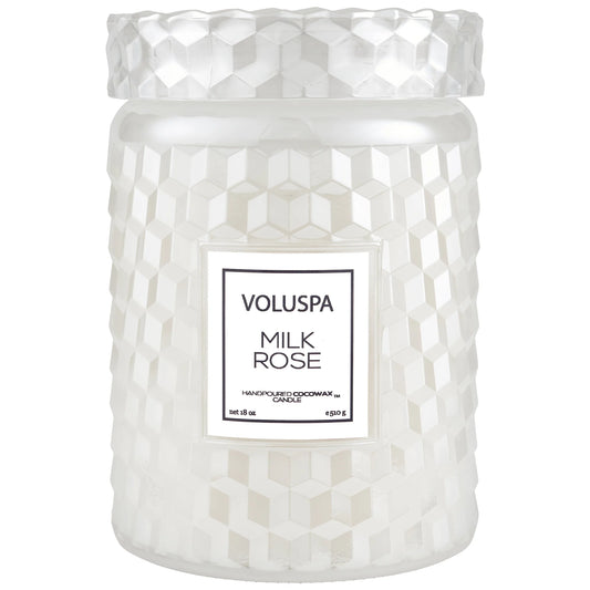 Voluspa - Milk Rose - Large Jar Candle