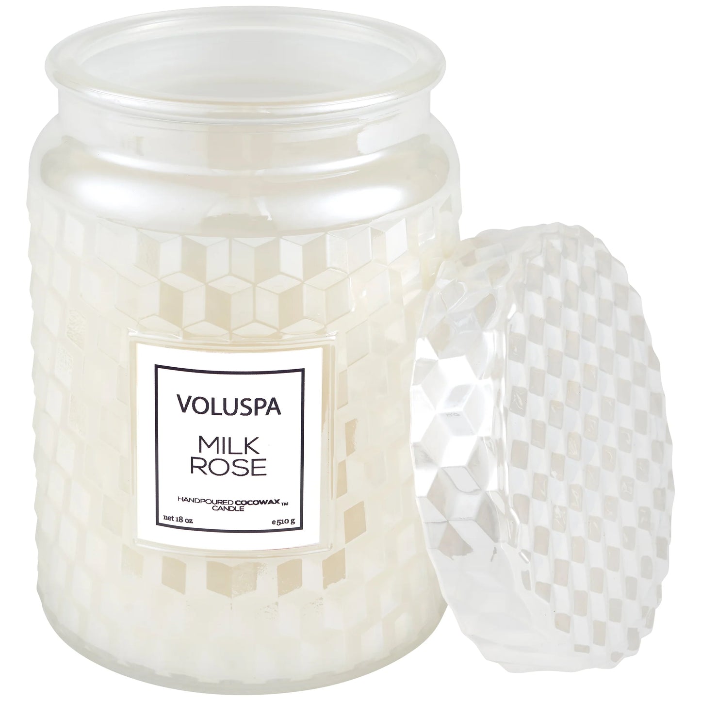 Voluspa - Milk Rose - Large Jar Candle