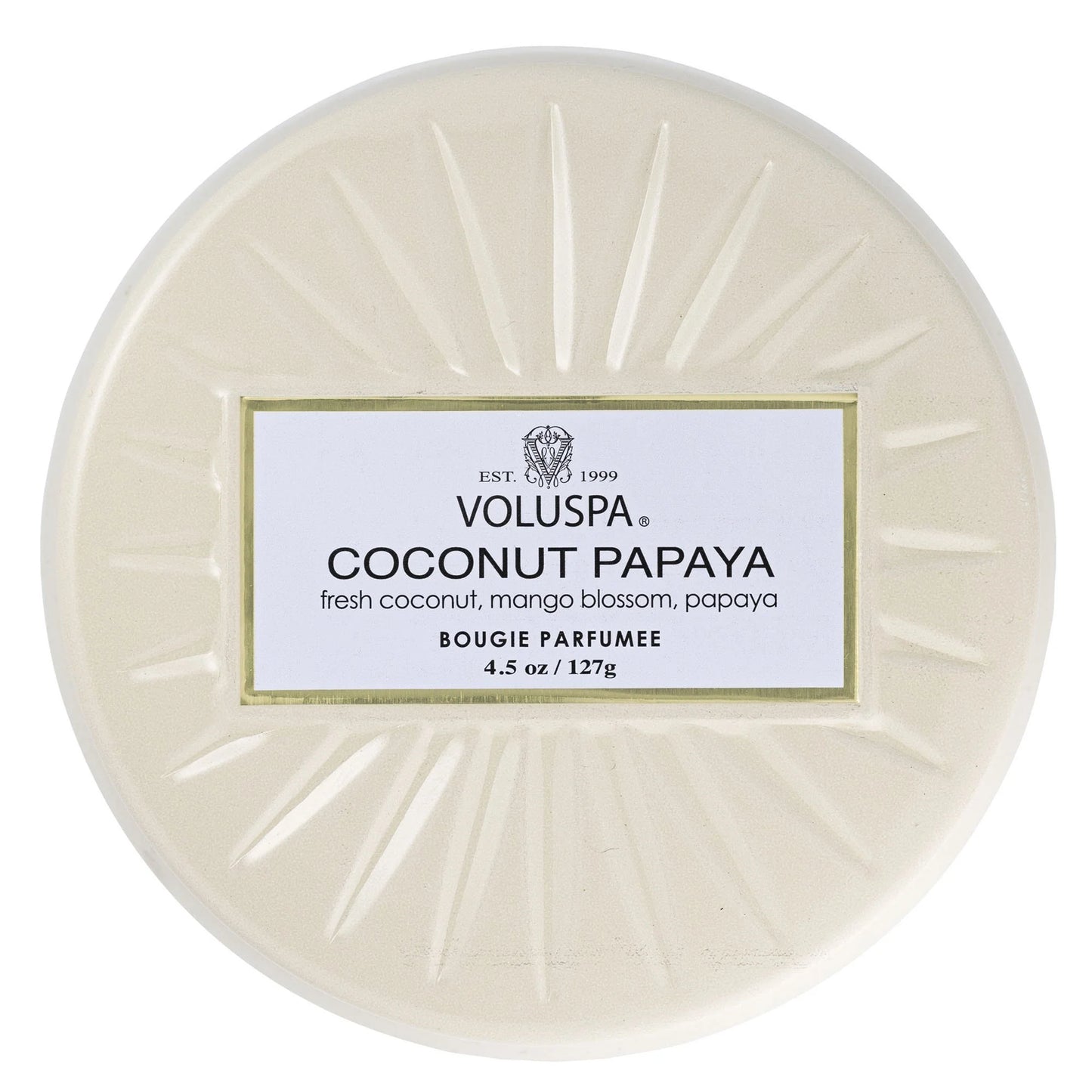 Voluspa - Coconut Papaya - Mini Tin Candle