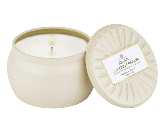 Voluspa - Coconut Papaya - Mini Tin Candle