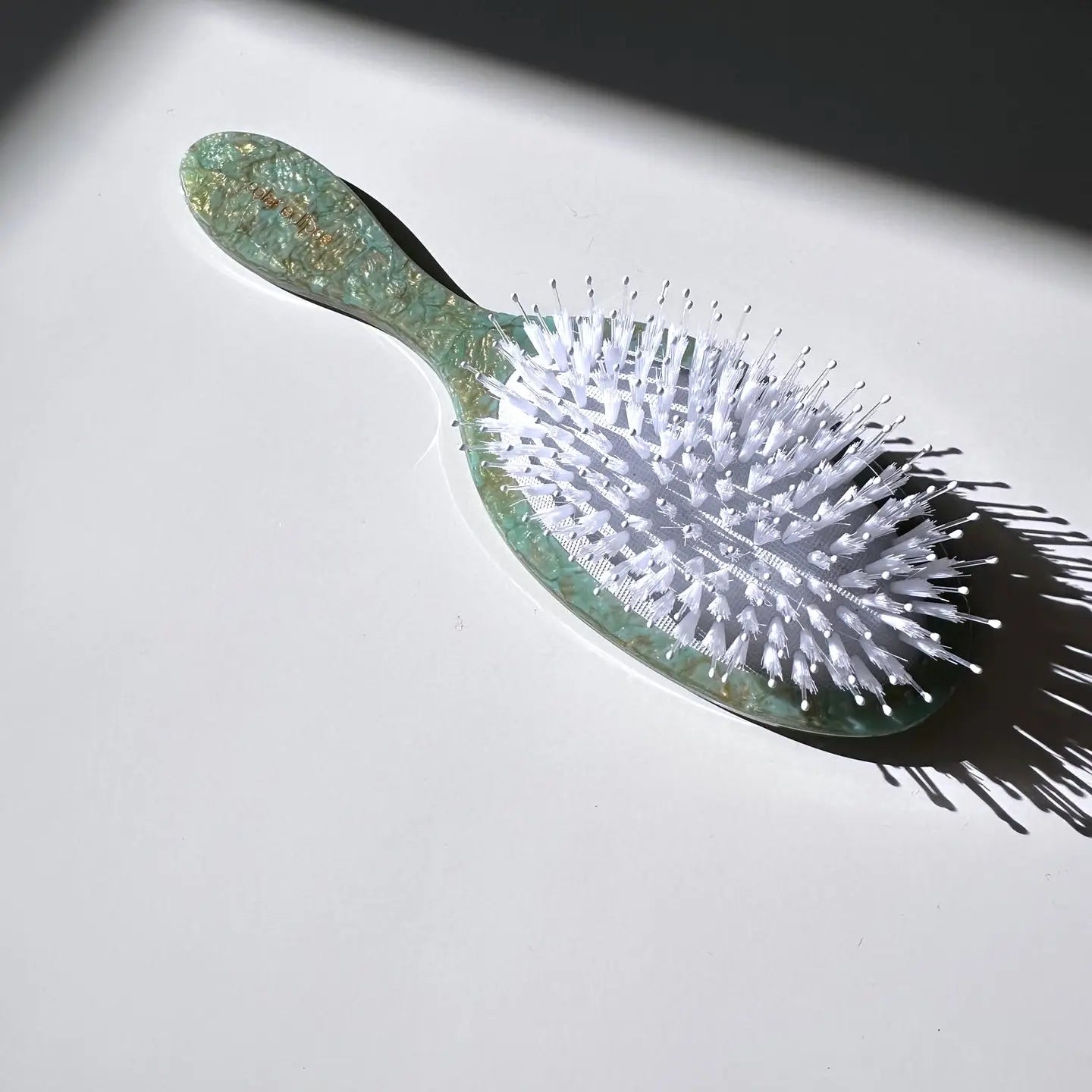 Hand-Painted Acetate 2-1 Daily Hair Brush | Eco-Friendly