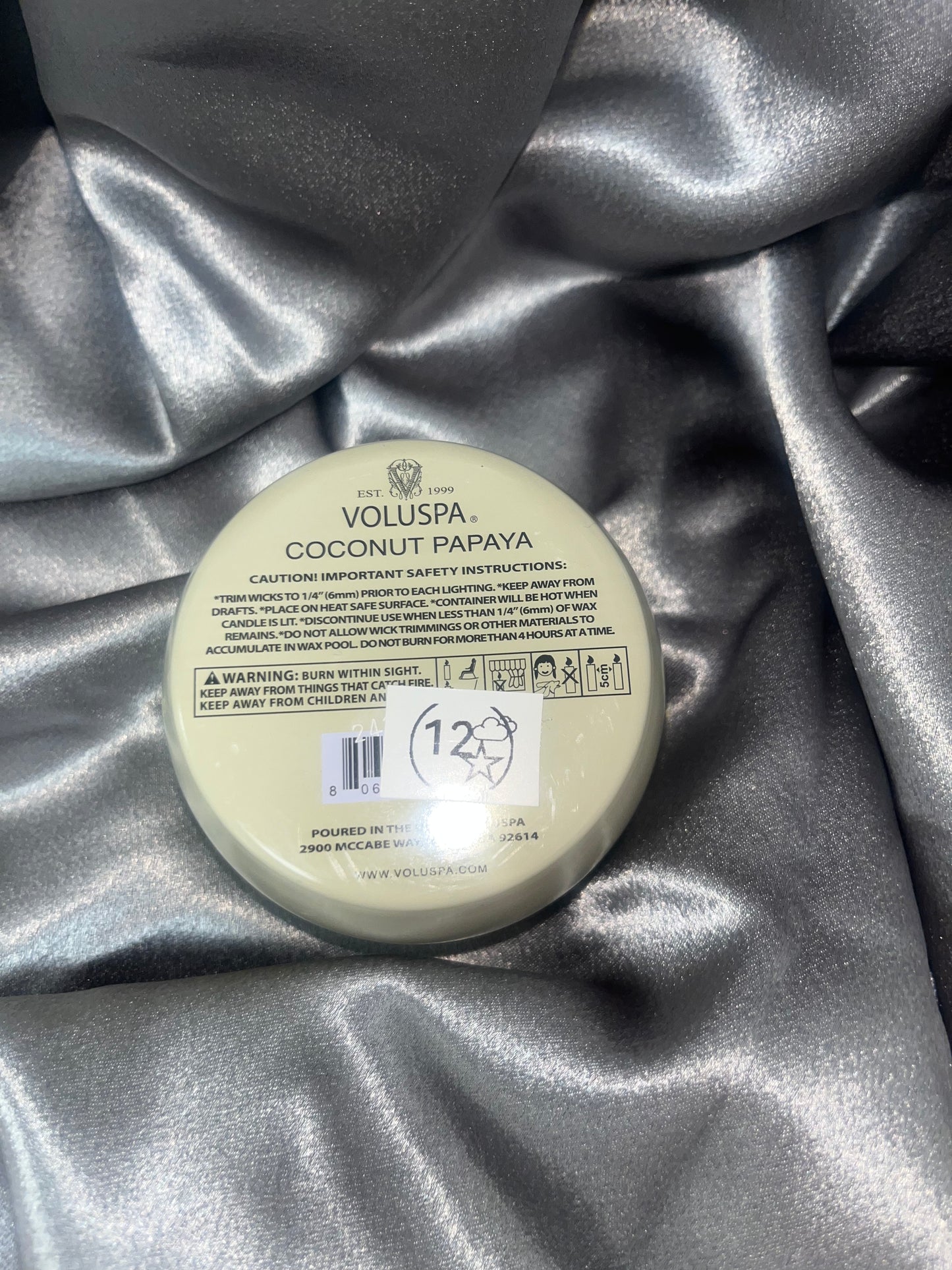 Voluspa - Coconut Papaya - Mini Tin Candle