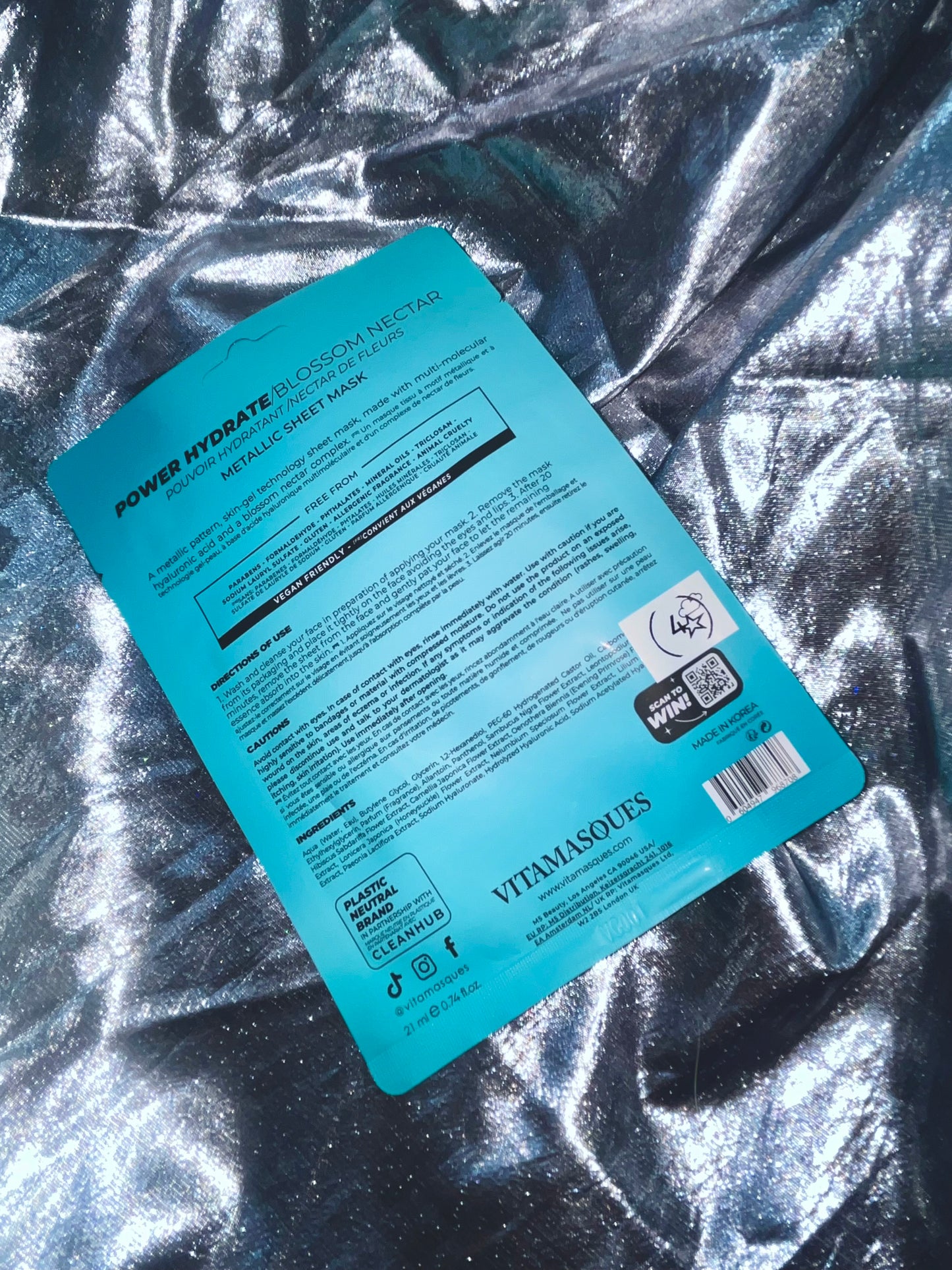 Metallic Hydrate Sheet Mask