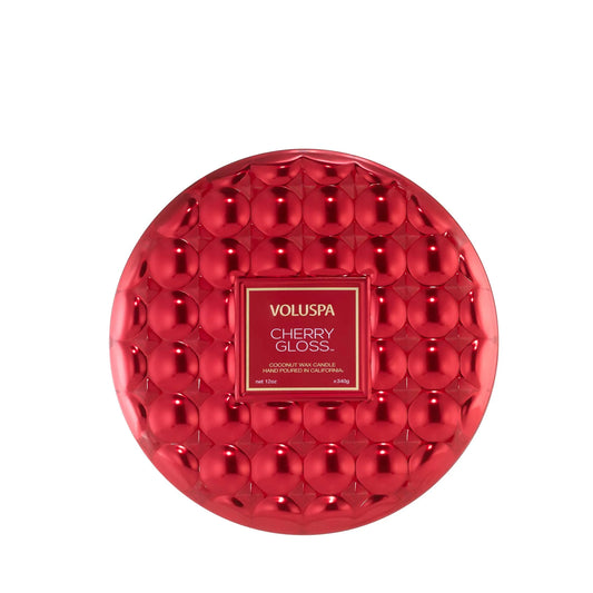 Voluspa - Cherry Gloss - 3 Wick Tin Candle